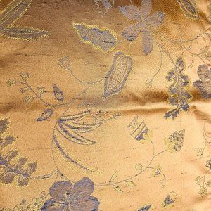 🌸 Handmade Gold & Bronze Scarf – Canadian Artist Design